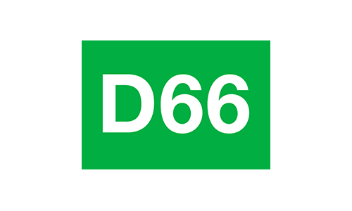 Logo D66 link site